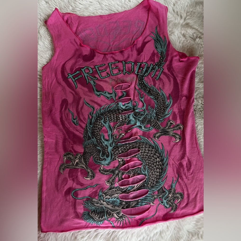 Full Throttle tank top signed from bike week